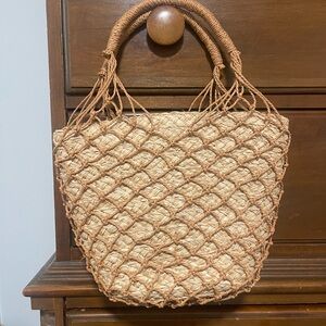 J. Crew Raffia Bag